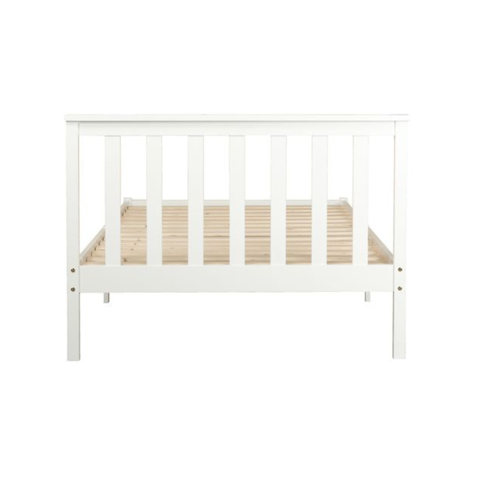 Wooden Timber Solid Pine Single Size Bed Frame - White Fast shipping On sale