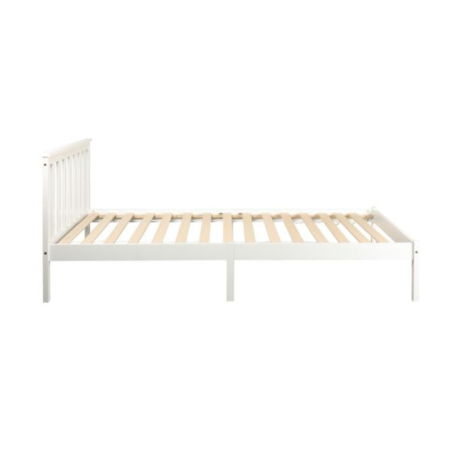 Wooden Timber Solid Pine Single Size Bed Frame - White Fast shipping On sale