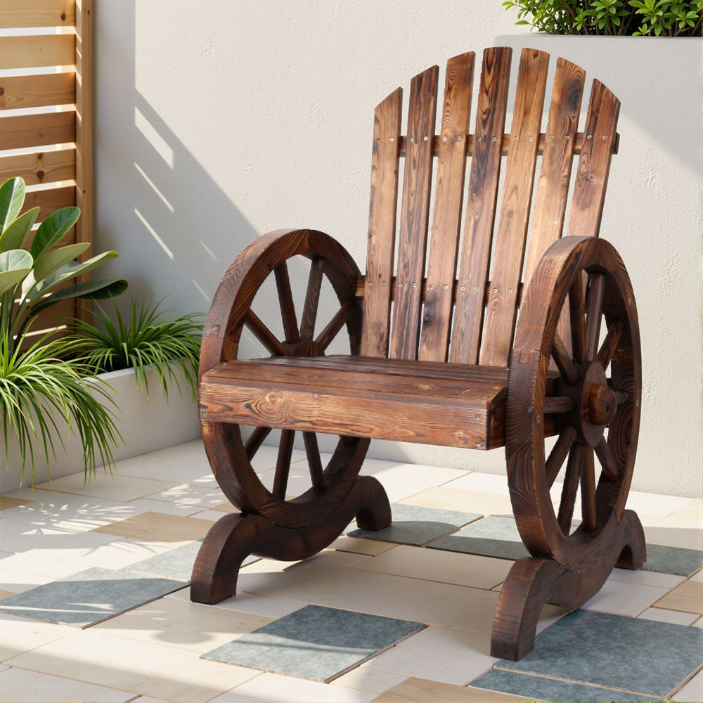 Wooden Wagon Chair Outdoor Furniture Fast shipping On sale