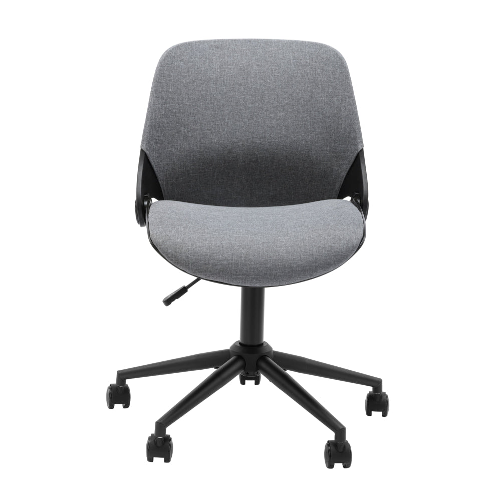 Wyatt Linen Fabric Office Computer Task Desk Chair Height Adjustable Grey Fast shipping On sale