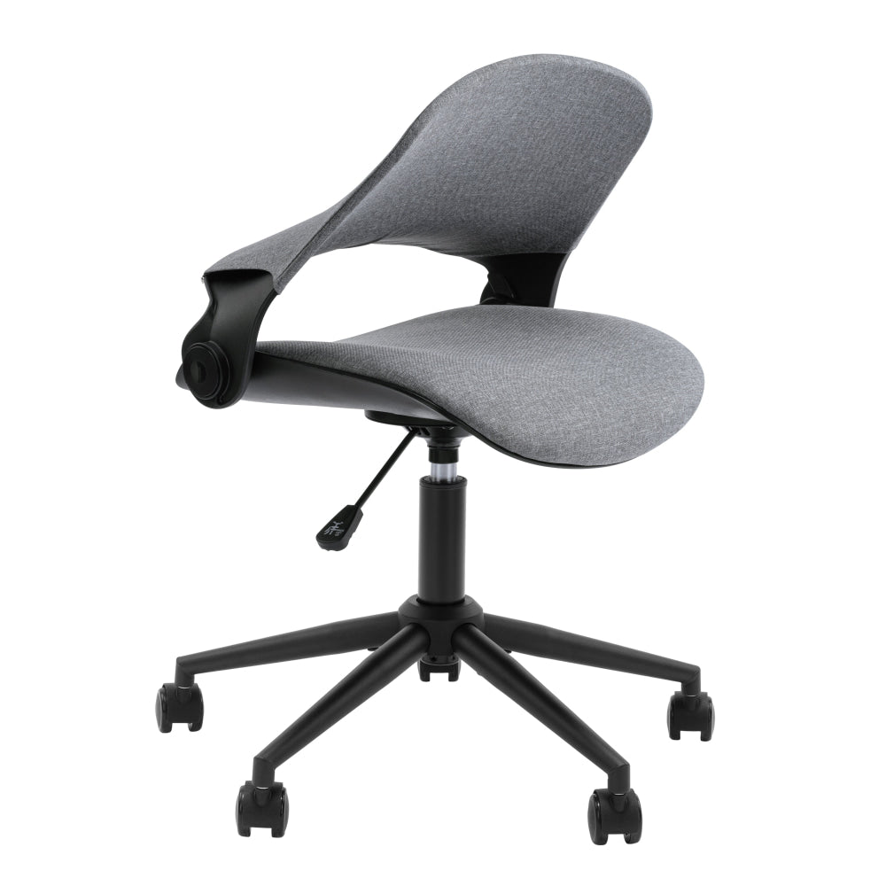 Wyatt Linen Fabric Office Computer Task Desk Chair Height Adjustable Grey Fast shipping On sale