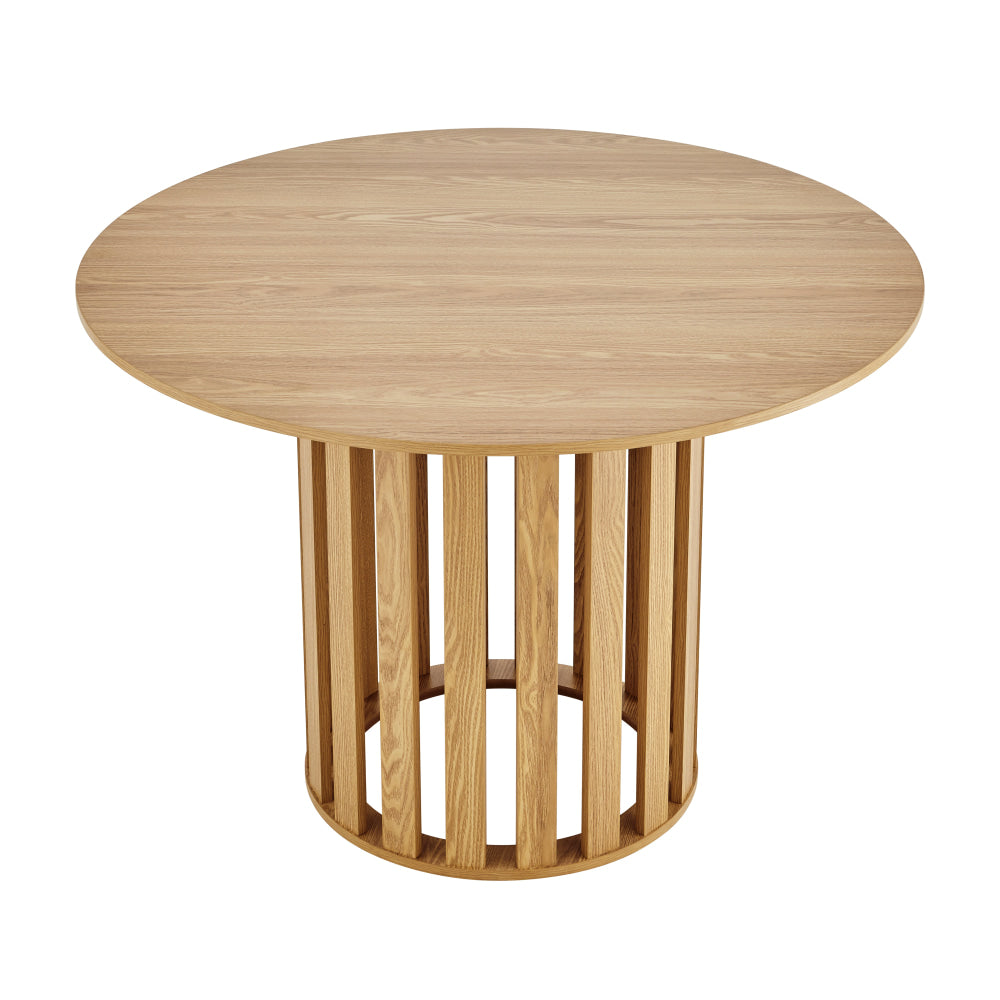 Ximena Round Wooden Kitchen Dining Table 110cm Oak Fast shipping On sale