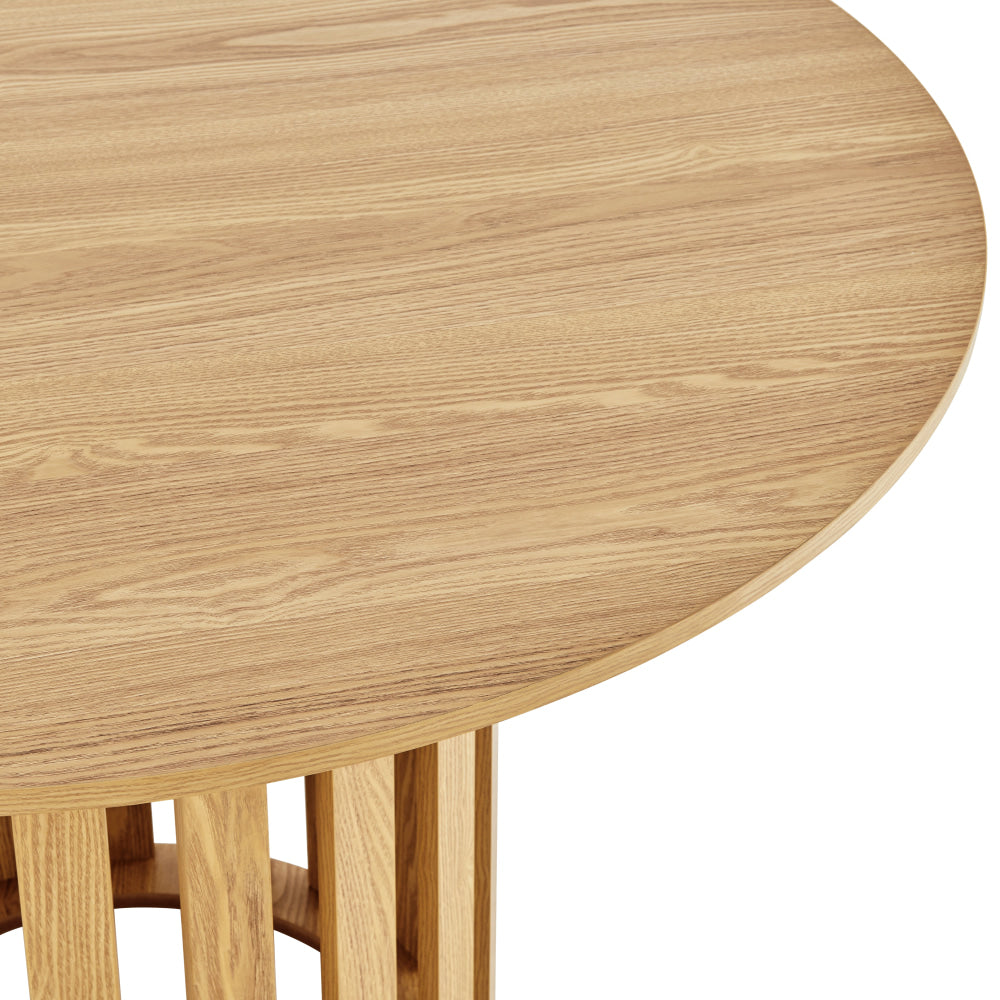 Ximena Round Wooden Kitchen Dining Table 110cm Oak Fast shipping On sale