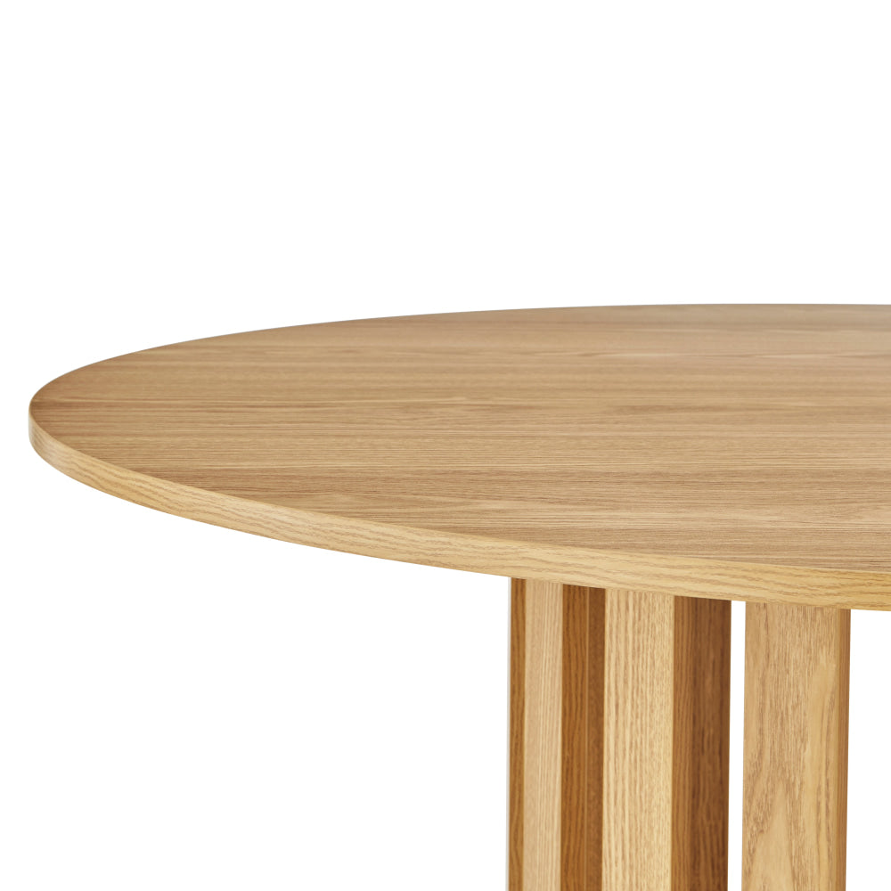 Ximena Round Wooden Kitchen Dining Table 110cm Oak Fast shipping On sale