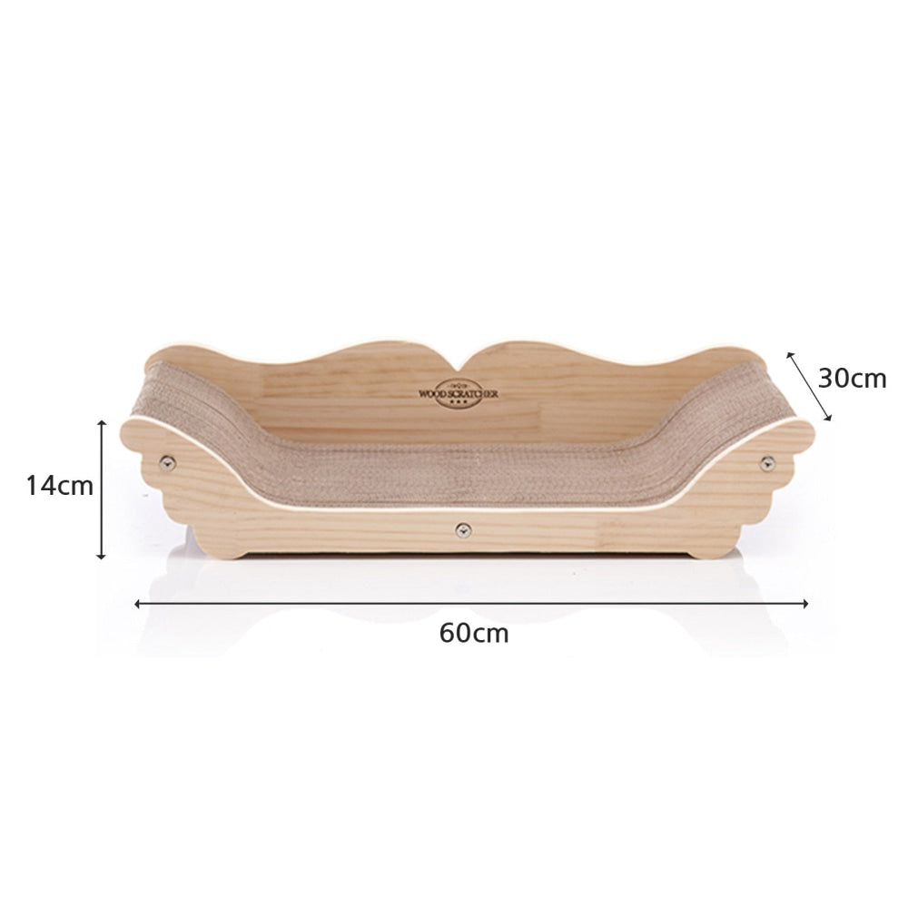 Yaomi Wood Angel Cat Scratcher Sofa Pet Bed Cares Fast shipping On sale
