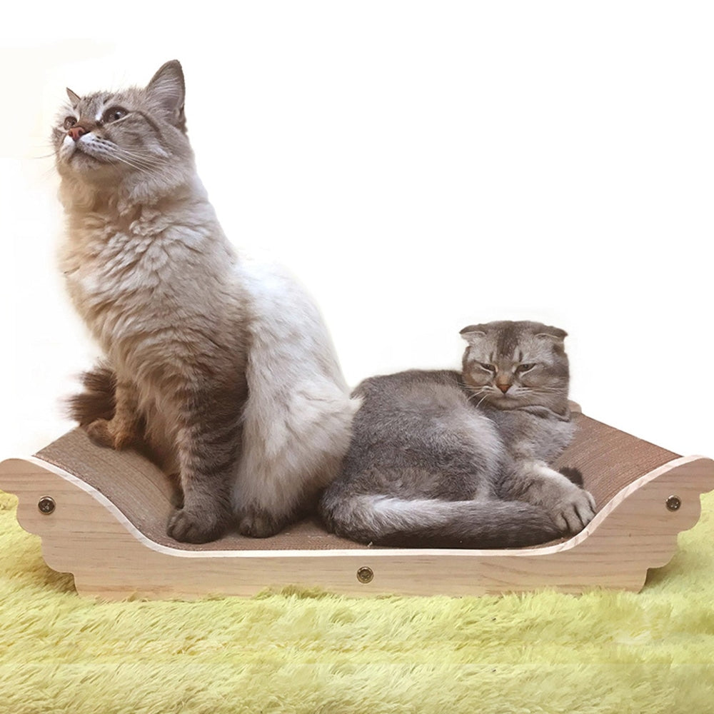 Yaomi Wood Angel Cat Scratcher Sofa Pet Bed Cares Fast shipping On sale