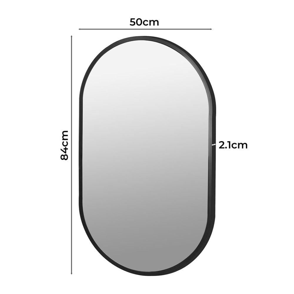 Yezi Large Wall Mirror Bathroom Decor Vanity Haning Makeup Mirrors Frame Oval Fast shipping On sale