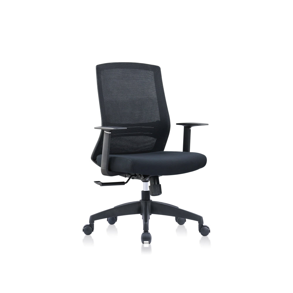 Yolo Mesh Back Fabric Seat Computer Working Task Office Chair Black Fast shipping On sale