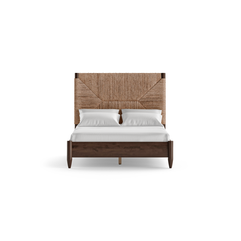 Yves Bed Frame Dark Brown Queen Fast shipping On sale