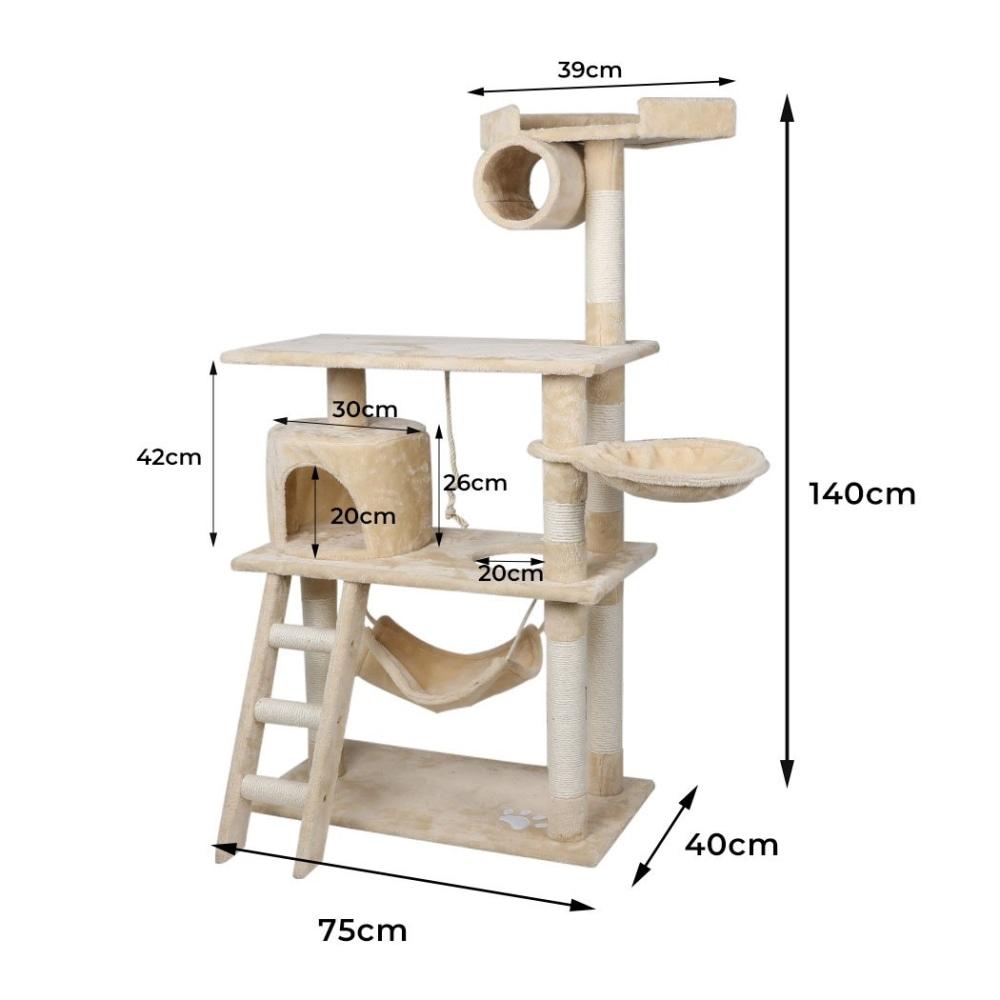 0.8 - 2.1M Cat Scratching Perch Post Tree Gym House Condo Furniture Scratcher Supplies Fast shipping On sale