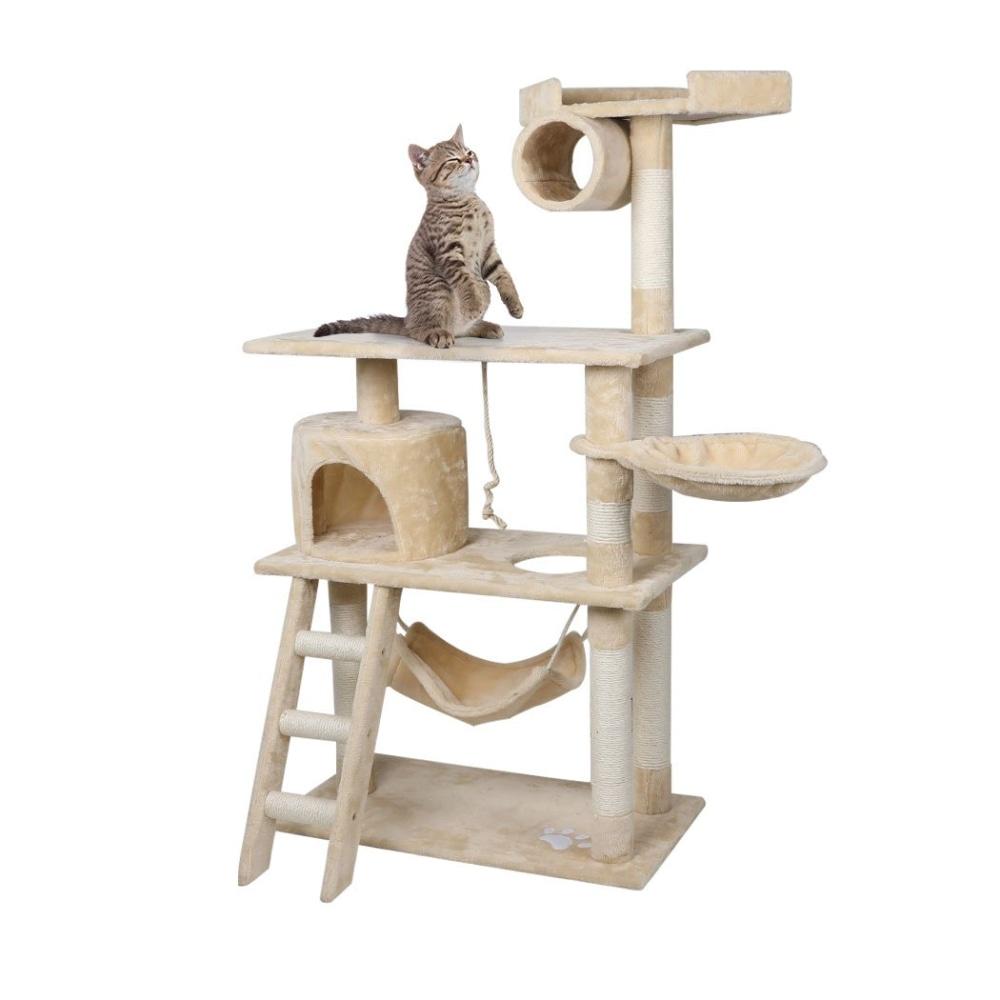 0.8 - 2.1M Cat Scratching Perch Post Tree Gym House Condo Furniture Scratcher Supplies Fast shipping On sale