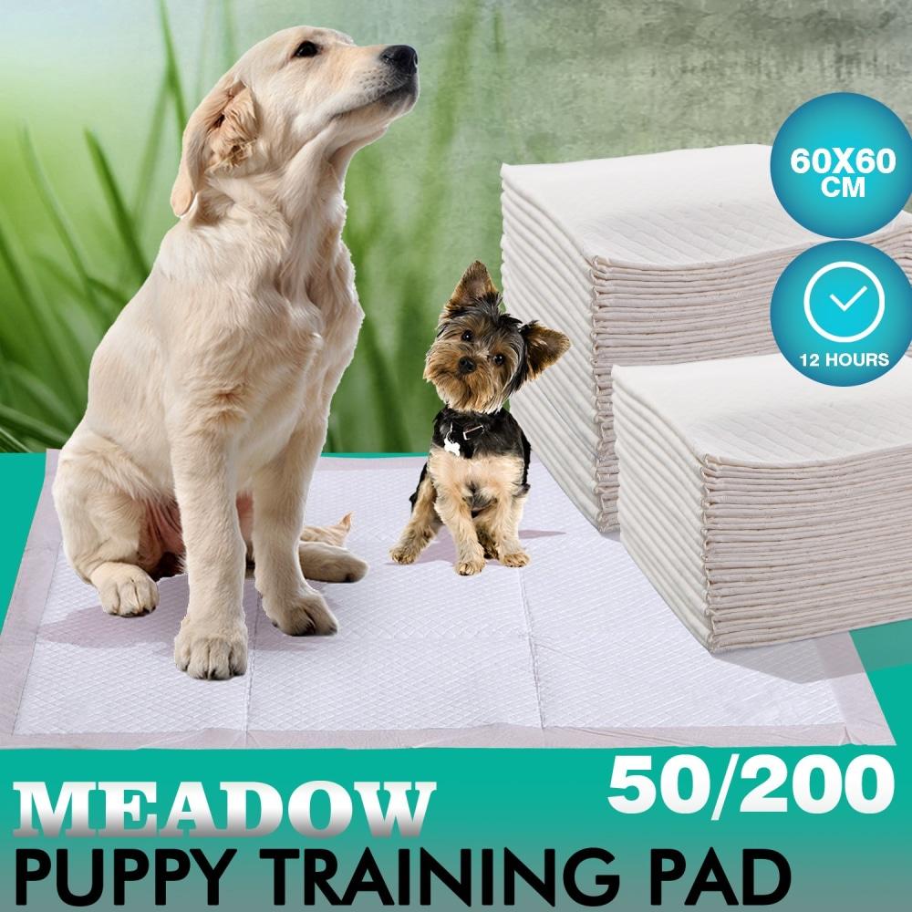 100 Pcs 60x60cm Ultra Absorbent Puppy Pet Dog Cat Toilet Training Pads Blue Supplies Fast shipping On sale