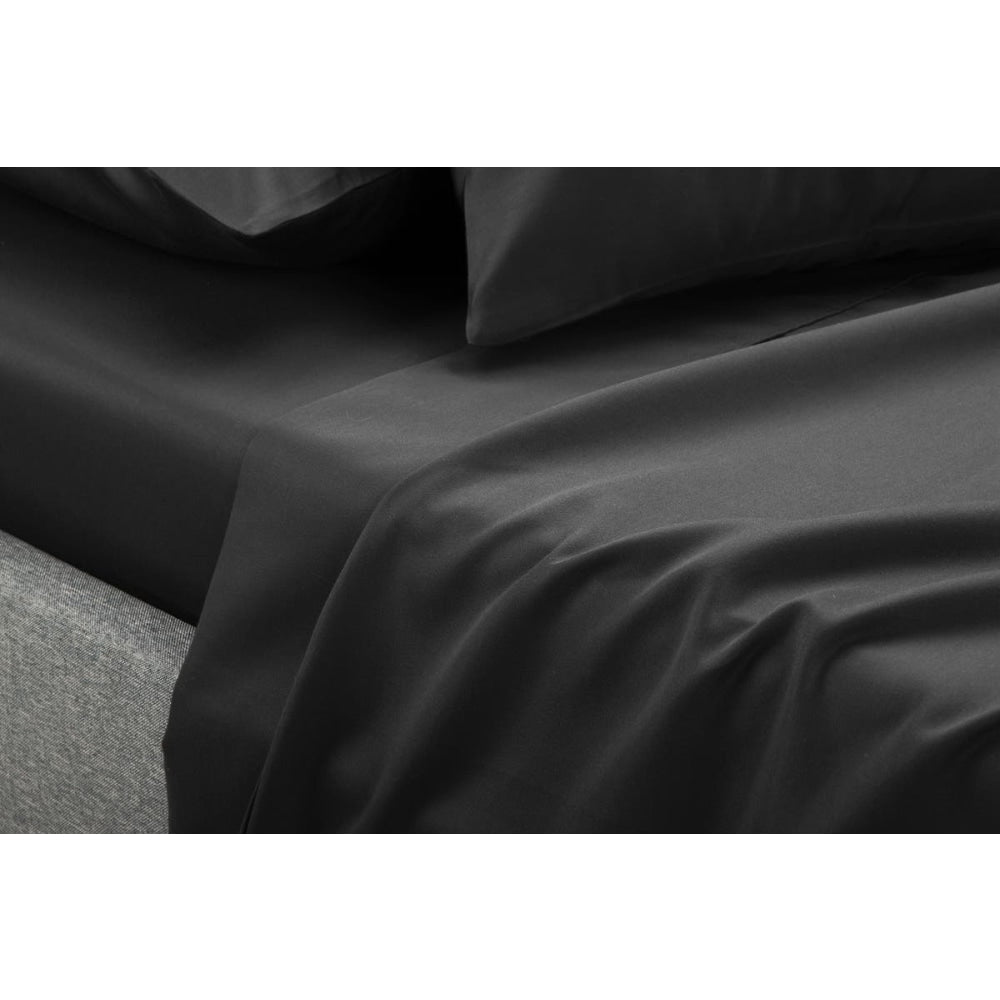 1000TC Cotton Rich Bed Sheet Set - Forged Iron Queen Fast shipping On sale