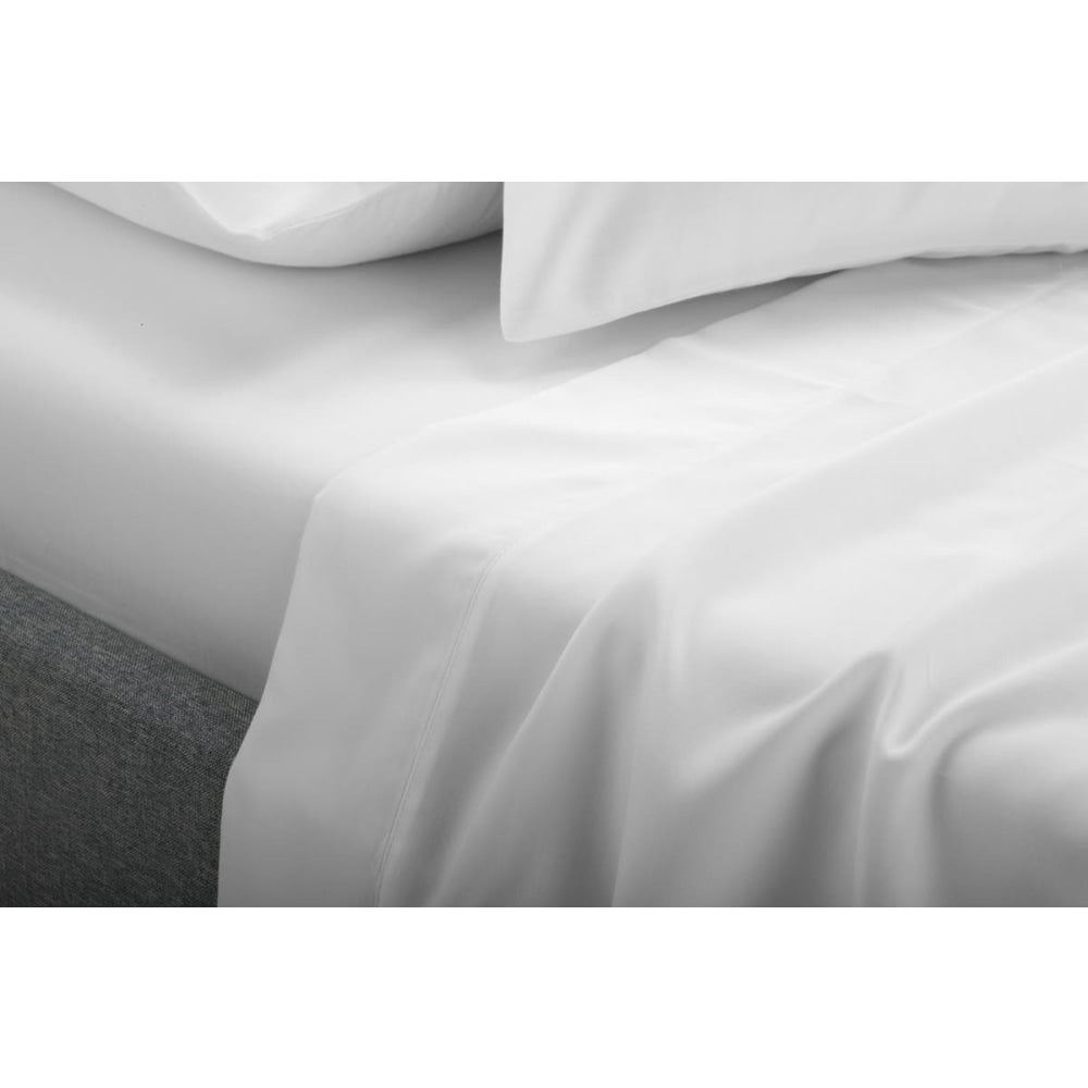 1000TC Cotton Rich Bed Sheet Set - White Queen Fast shipping On sale