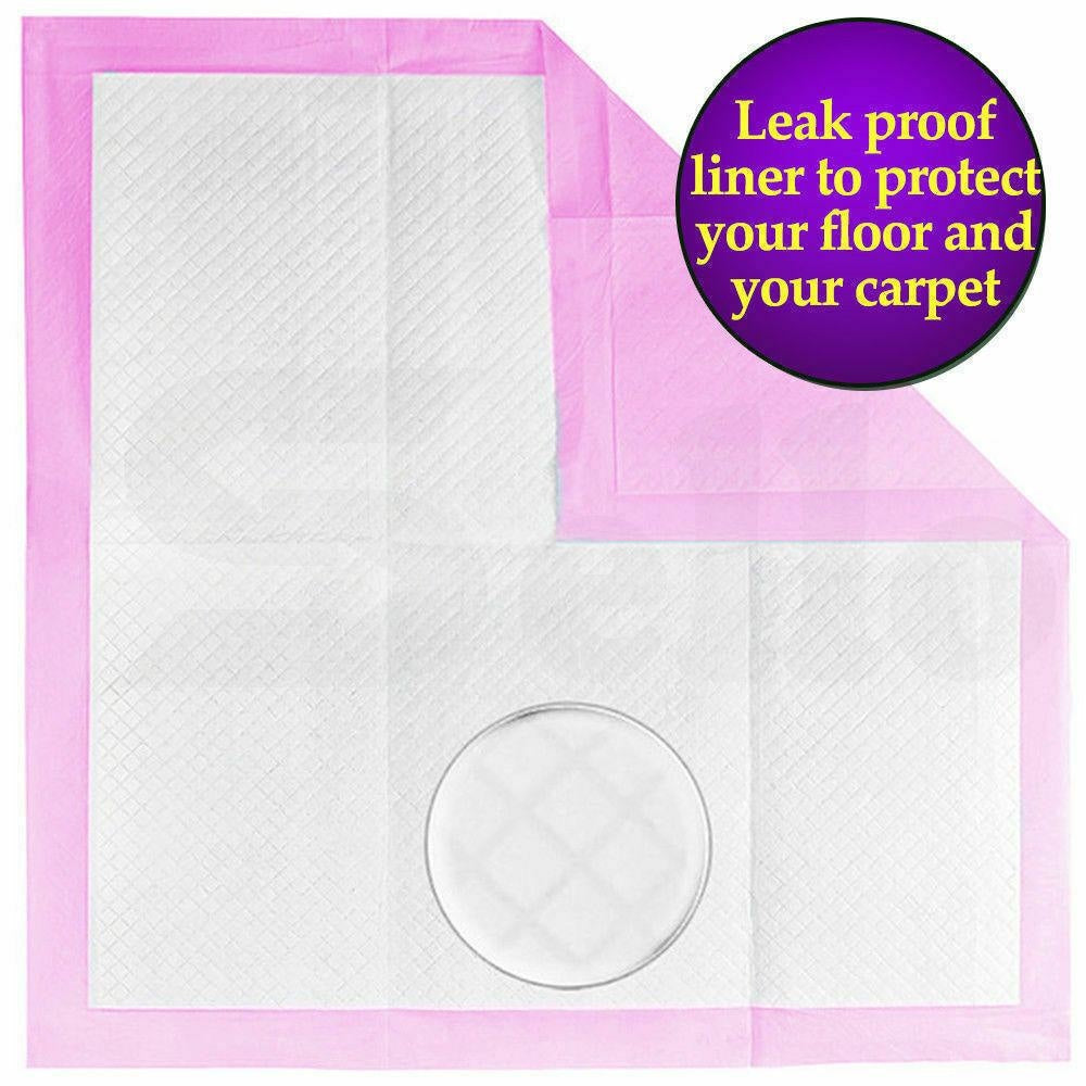 100pcs 60x60cm Puppy Pet Dog Indoor Cat Toilet Training Pads Absorbent Pink Supplies Fast shipping On sale