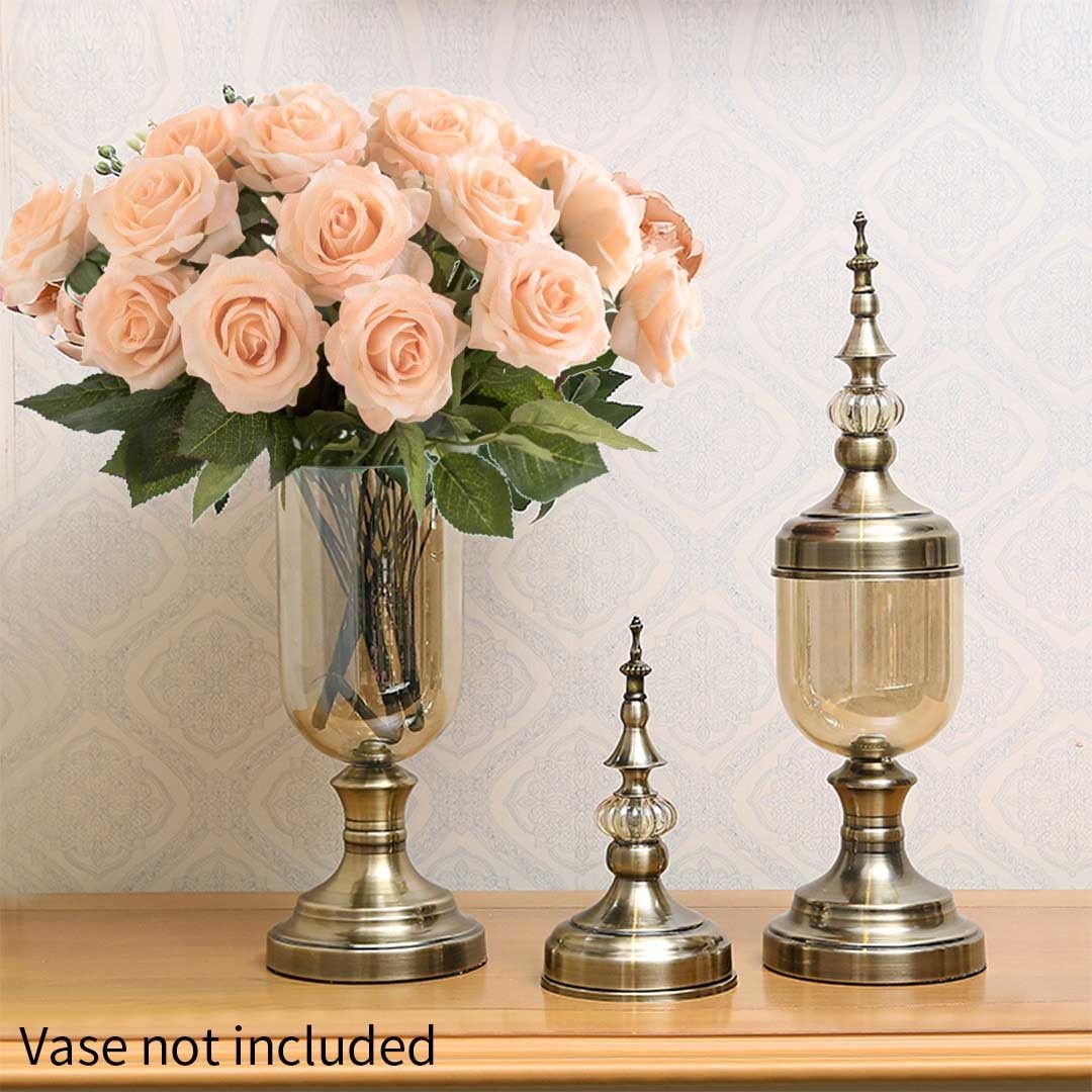 10pcs Artificial Silk Flower Fake Rose Bouquet Table Decor Champion Plant Fast shipping On sale