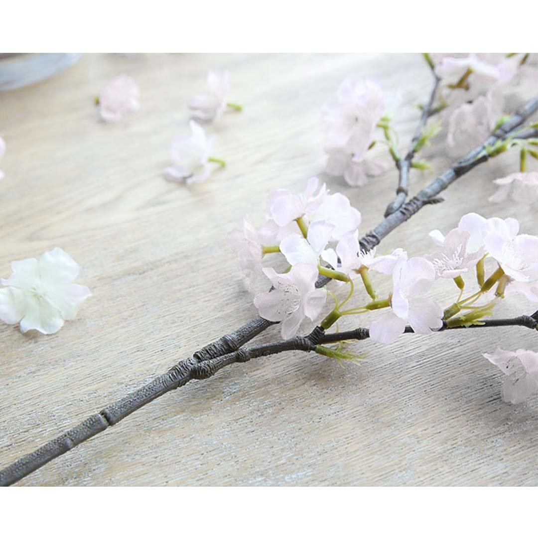 10X Artificial Silk Flower Fake Cherry Blossom Bouquet Table Decor White Plant Fast shipping On sale