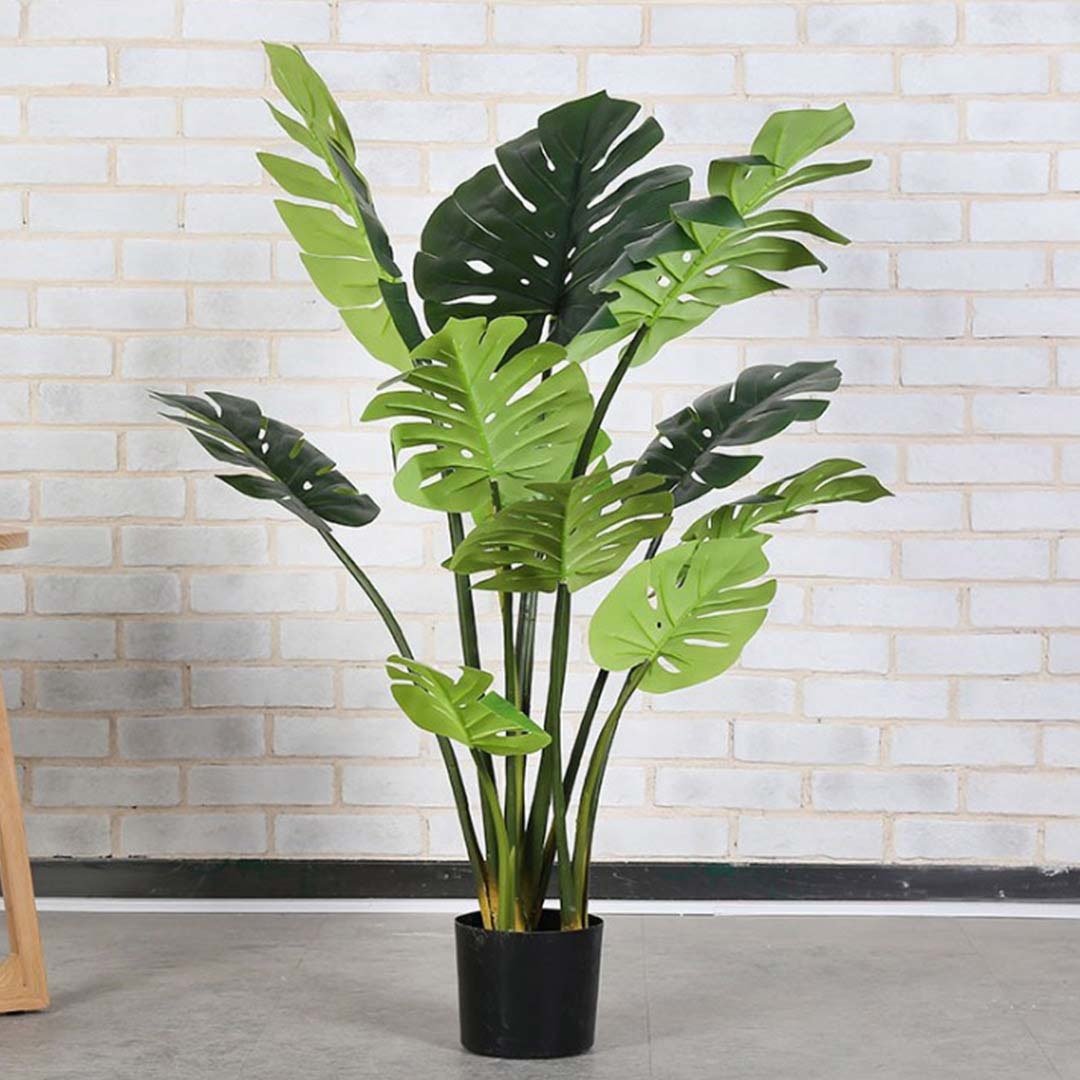 113cm Artificial Indoor Potted Turtle Back Fake Decoration Tree Flower Pot Plant Fast shipping On sale
