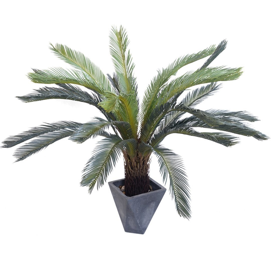 125cm Artificial Indoor Cycas Revoluta Cycad Sago Palm Fake Decoration Tree Pot Plant Fast shipping On sale