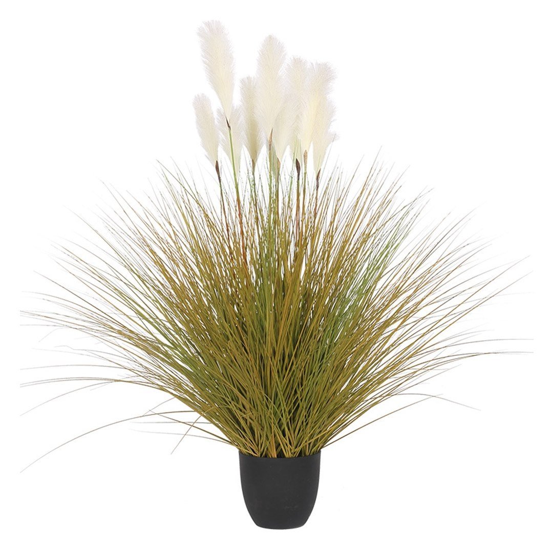 137cm Artificial Indoor Potted Reed Bulrush Grass Tree Fake Plant Simulation Decorative Fast shipping On sale