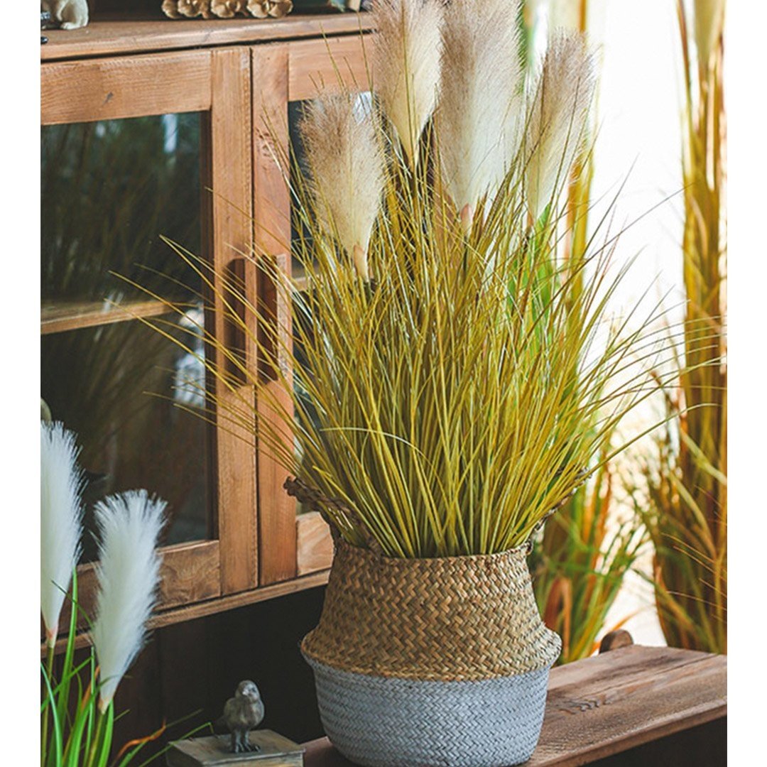 137cm Artificial Indoor Potted Reed Bulrush Grass Tree Fake Plant Simulation Decorative Fast shipping On sale