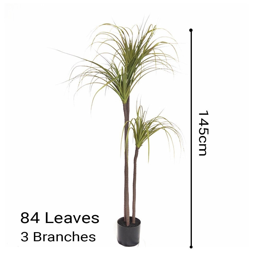 145cm Green Artificial Indoor Dragon Blood Tree Fake Plant Decorative Fast shipping On sale