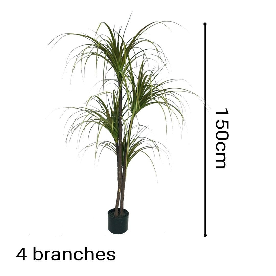 150cm Green Artificial Indoor Dragon Blood Tree Fake Plant Simulation Decorative Fast shipping On sale