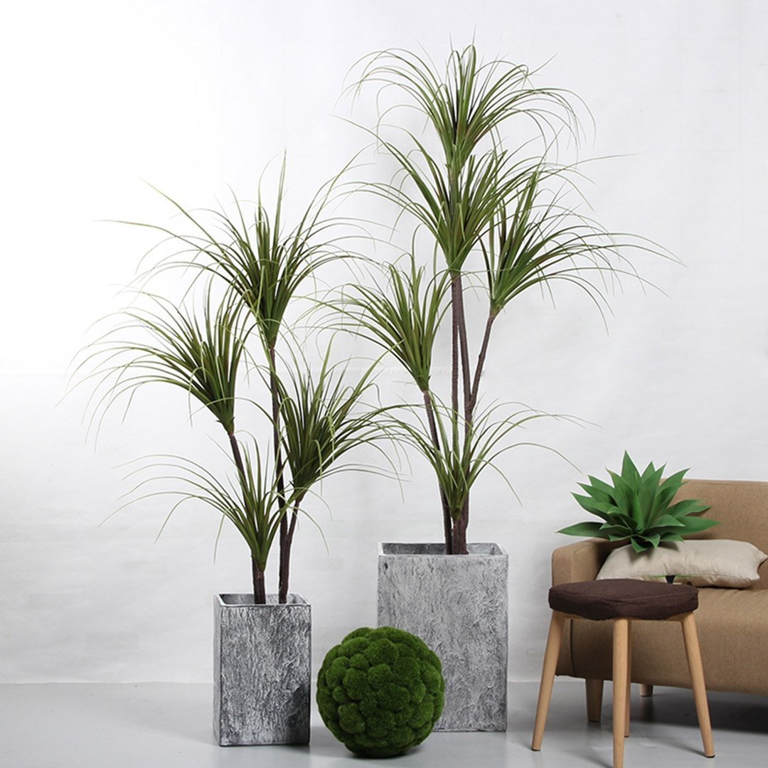 150cm Green Artificial Indoor Dragon Blood Tree Fake Plant Simulation Decorative Fast shipping On sale