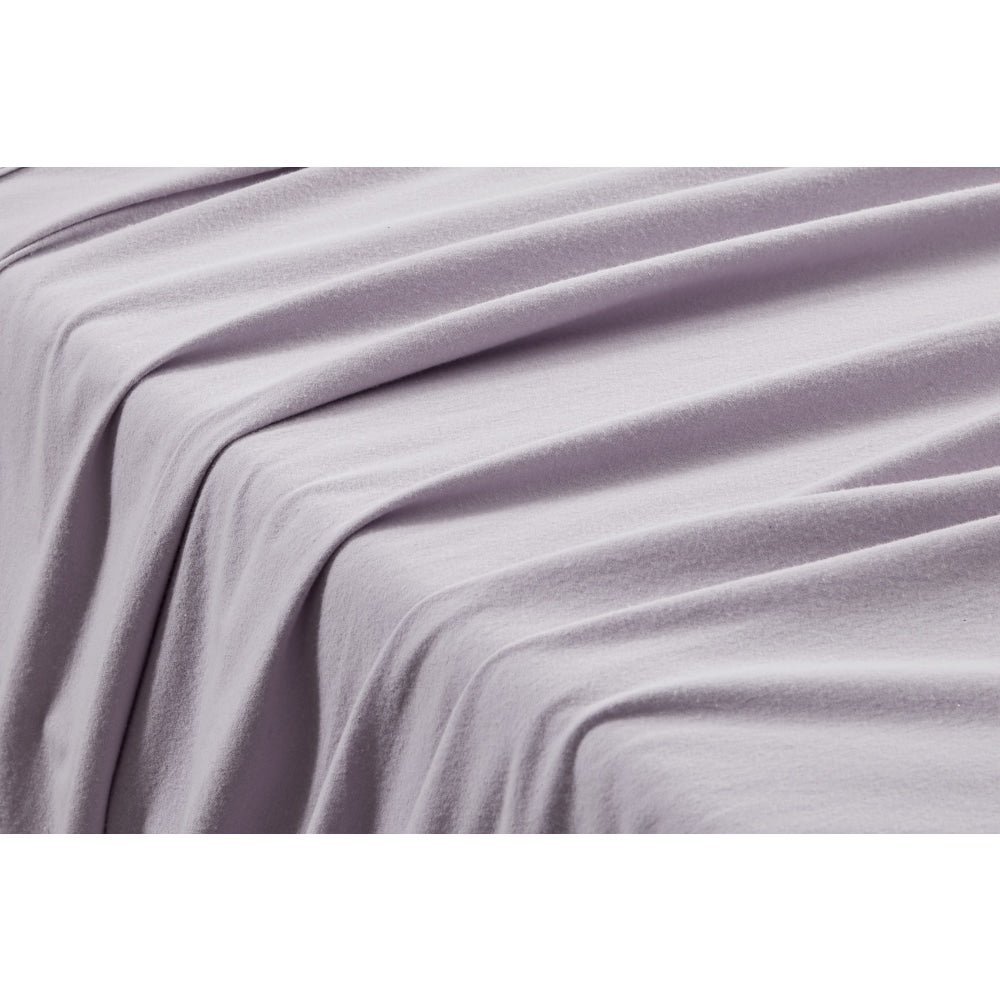 150GSM Cotton Flannelette Bed Sheet Set - Orchid Double Fast shipping On sale