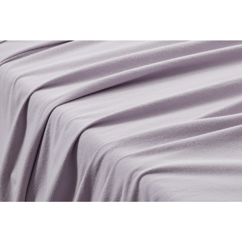 150GSM Cotton Flannelette Bed Sheet Set - Orchid Single Fast shipping On sale