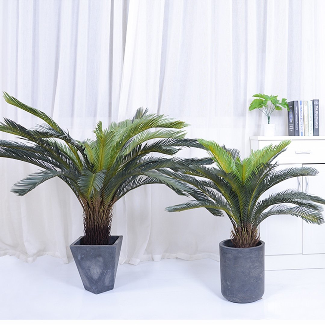 155cm Artificial Indoor Cycas Revoluta Cycad Sago Palm Fake Decoration Tree Pot Plant Fast shipping On sale