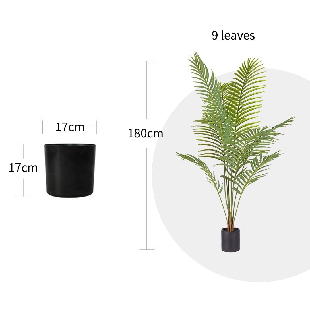 180cm Green Artificial Indoor Rogue Areca Palm Tree Fake Tropical Plant Home Office Decor Fast shipping On sale