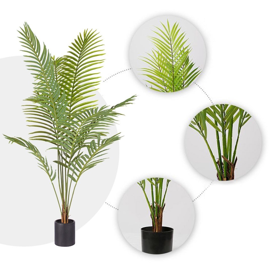 180cm Green Artificial Indoor Rogue Areca Palm Tree Fake Tropical Plant Home Office Decor Fast shipping On sale