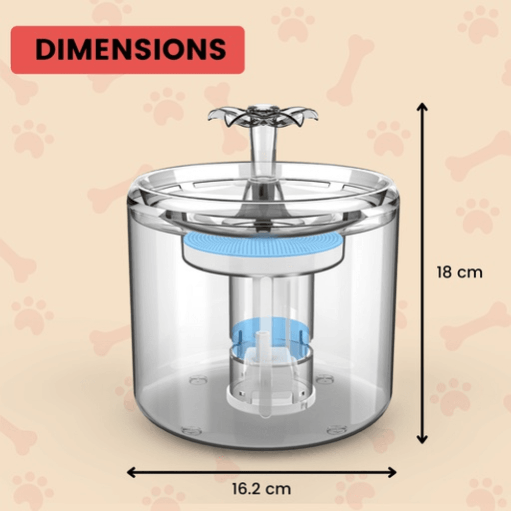 2.6L Automatic Water Fountain Drinking Dispenser And Filter Cat Cares Fast shipping On sale