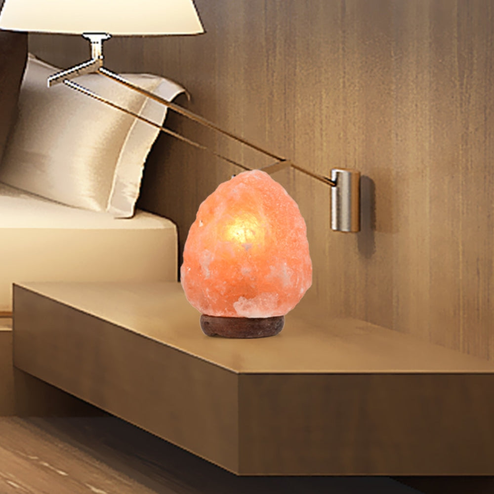 2 Pcs 3-5 kg Himalayan Salt Lamp Rock Crystal Natural Light Dimmer Switch Table Fast shipping On sale