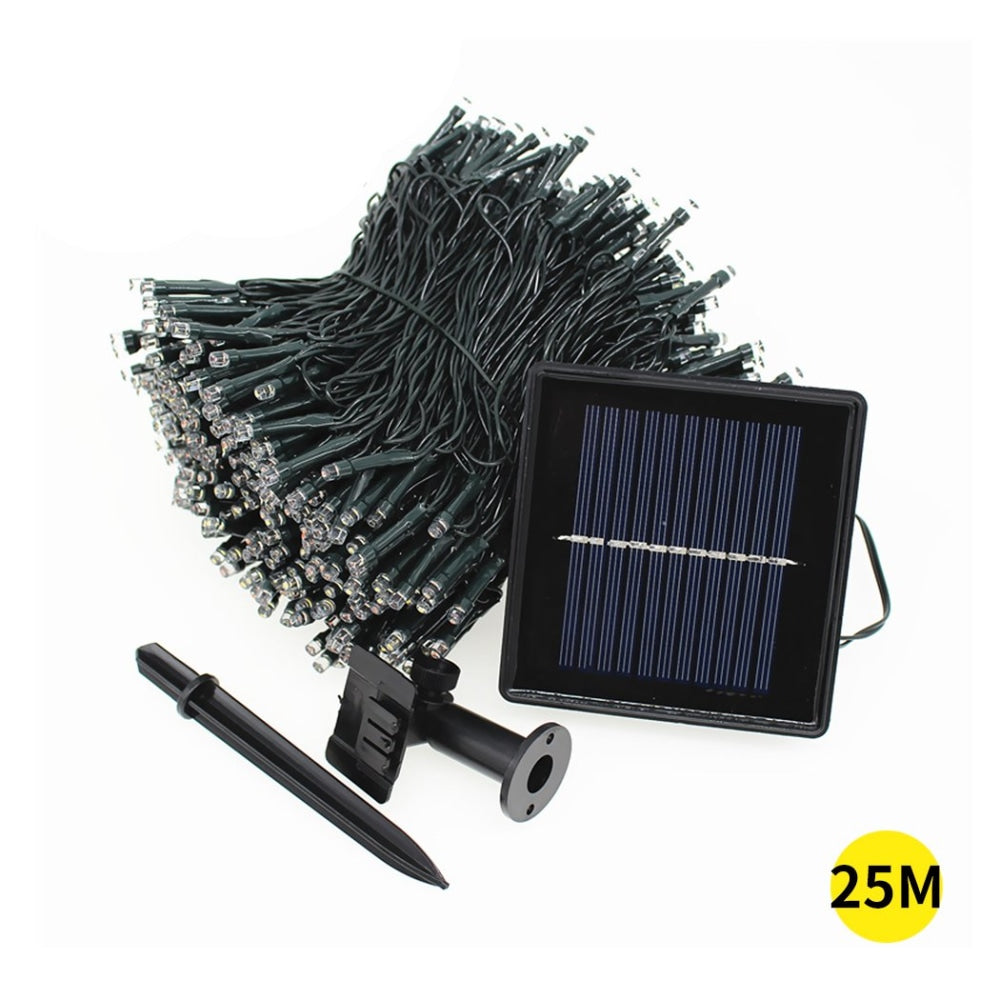 25M 200LED String Solar Powered Fairy Lights Garden Christmas Decor Multi Colour Fast shipping On sale