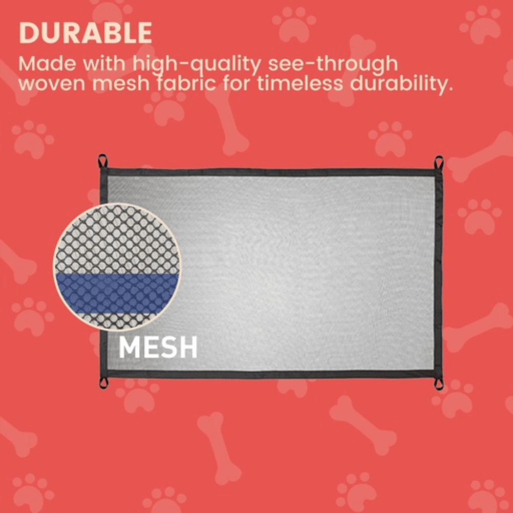 Pet Safety Barrier Portable Folding Mesh Gate Dog Cares Fast shipping On sale