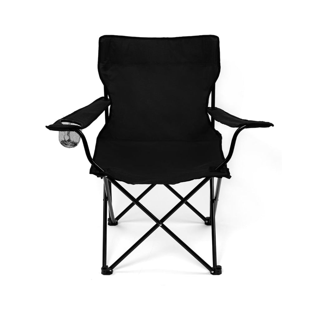 2Pcs Folding Camping Chairs Arm Foldable Portable Outdoor Fishing Picnic Chair Black Furniture Fast shipping On sale