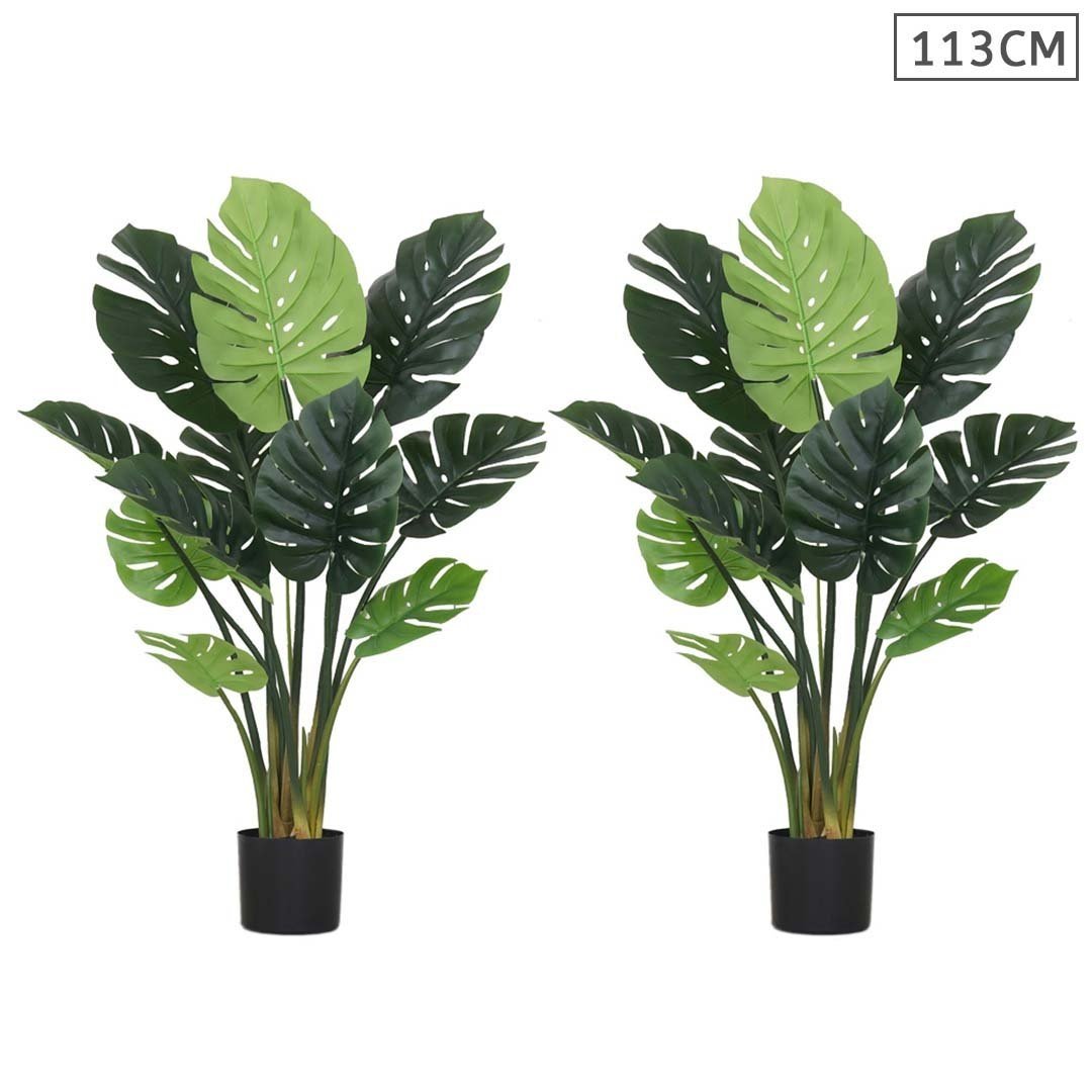 2X 113cm Artificial Indoor Potted Turtle Back Fake Decoration Tree Flower Pot Plant Fast shipping On sale