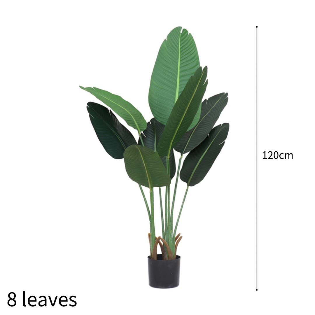 2X 120cm Artificial Green Indoor Traveler Banana Fake Decoration Tree Flower Pot Plant Fast shipping On sale