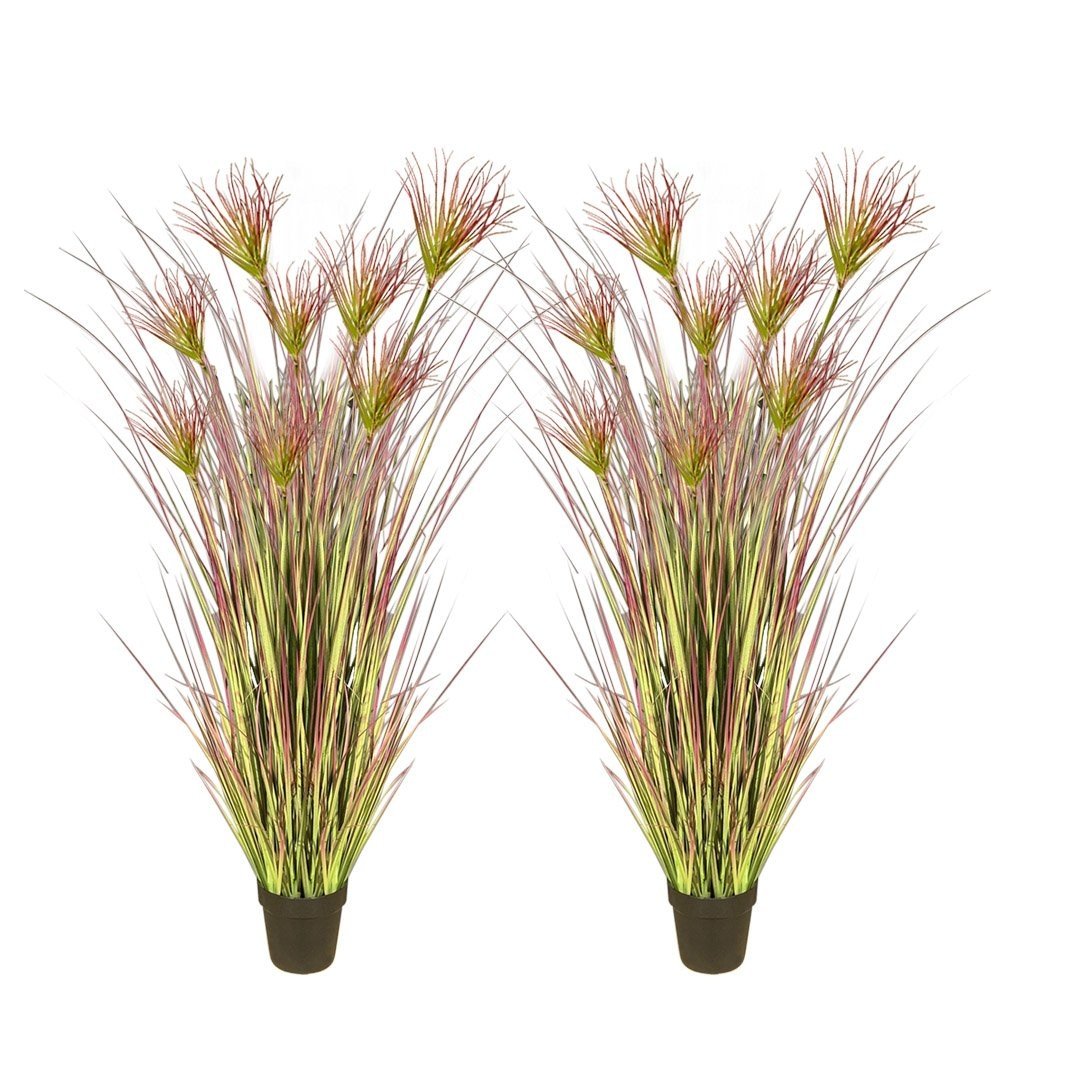 2X 120cm Purple Artificial Indoor Potted Papyrus Plant Tree Fake Simulation Decorative Fast shipping On sale