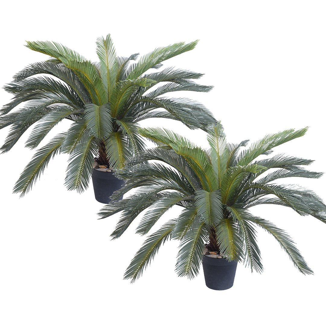 2X 125cm Artificial Indoor Cycas Revoluta Cycad Sago Palm Fake Decoration Tree Pot Plant Fast shipping On sale