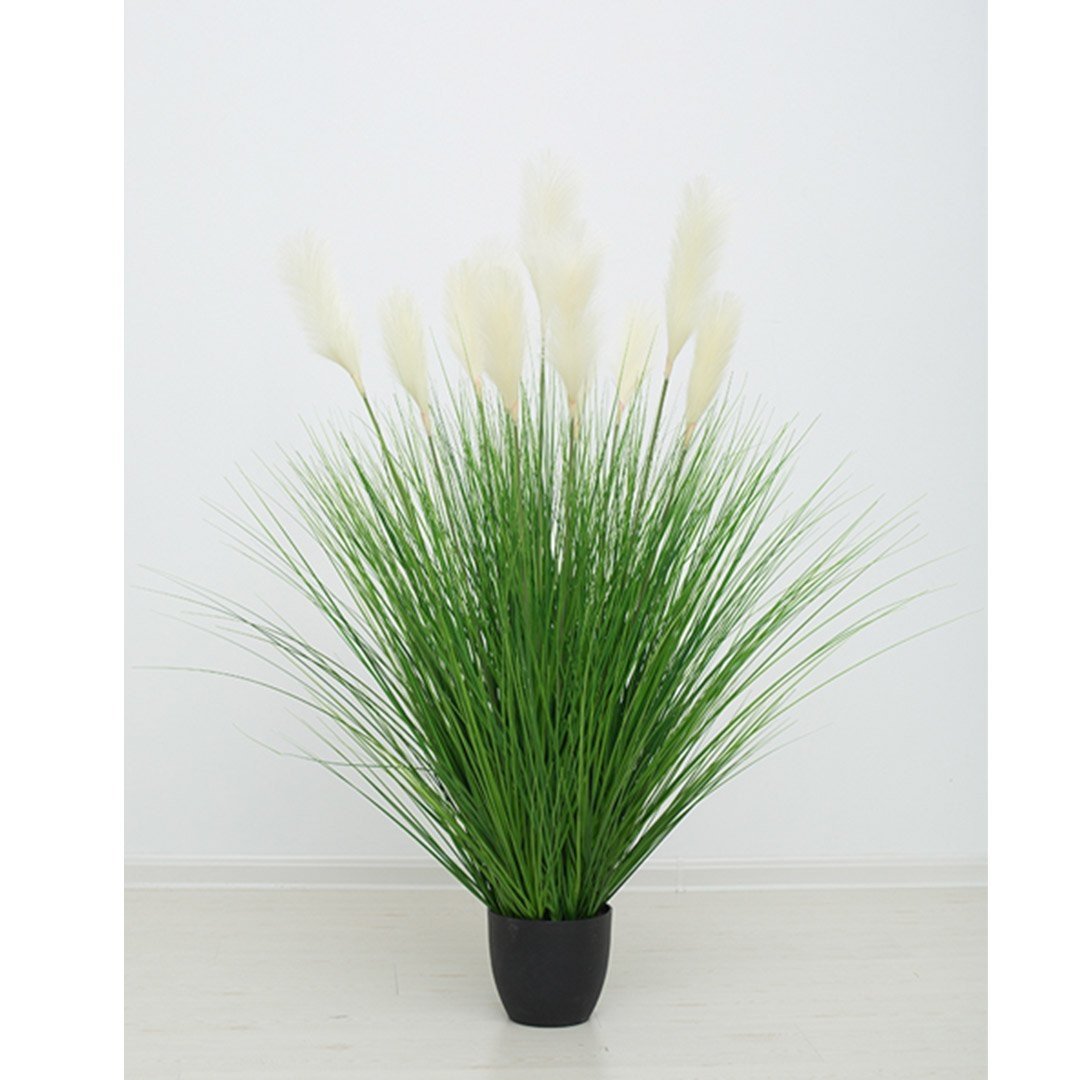 2X 137cm Green Artificial Indoor Potted Bulrush Grass Tree Fake Plant Simulation Decorative Fast shipping On sale