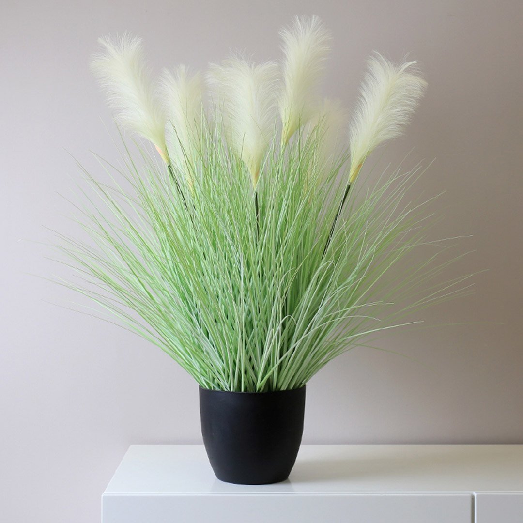 2X 137cm Green Artificial Indoor Potted Bulrush Grass Tree Fake Plant Simulation Decorative Fast shipping On sale