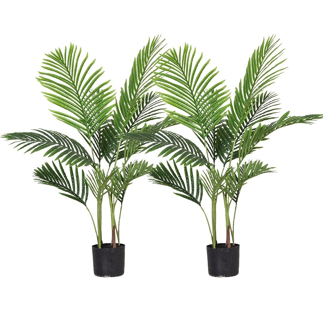 2X 145cm Green Artificial Indoor Swallowtail Sunflower Tree Fake Plant Simulation Decorative Fast shipping On sale