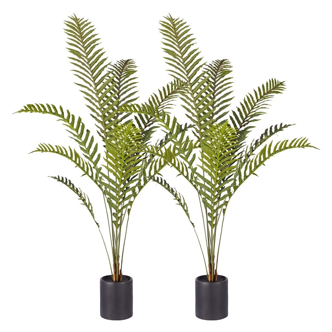 2X 160cm Green Artificial Indoor Rogue Areca Palm Tree Fake Tropical Plant Home Office Decor Fast shipping On sale