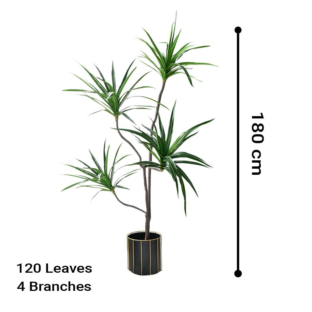 2X 180cm Green Artificial Indoor Brazlian Iron Tree Fake Plant Decorative 4 Heads Fast shipping On sale