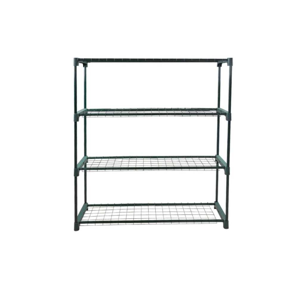 2x 4 Tier Plant Shelve Garden Greenhouse Steel Storage Shelving Frame Stand Rack Outdoor Decor Fast shipping On sale