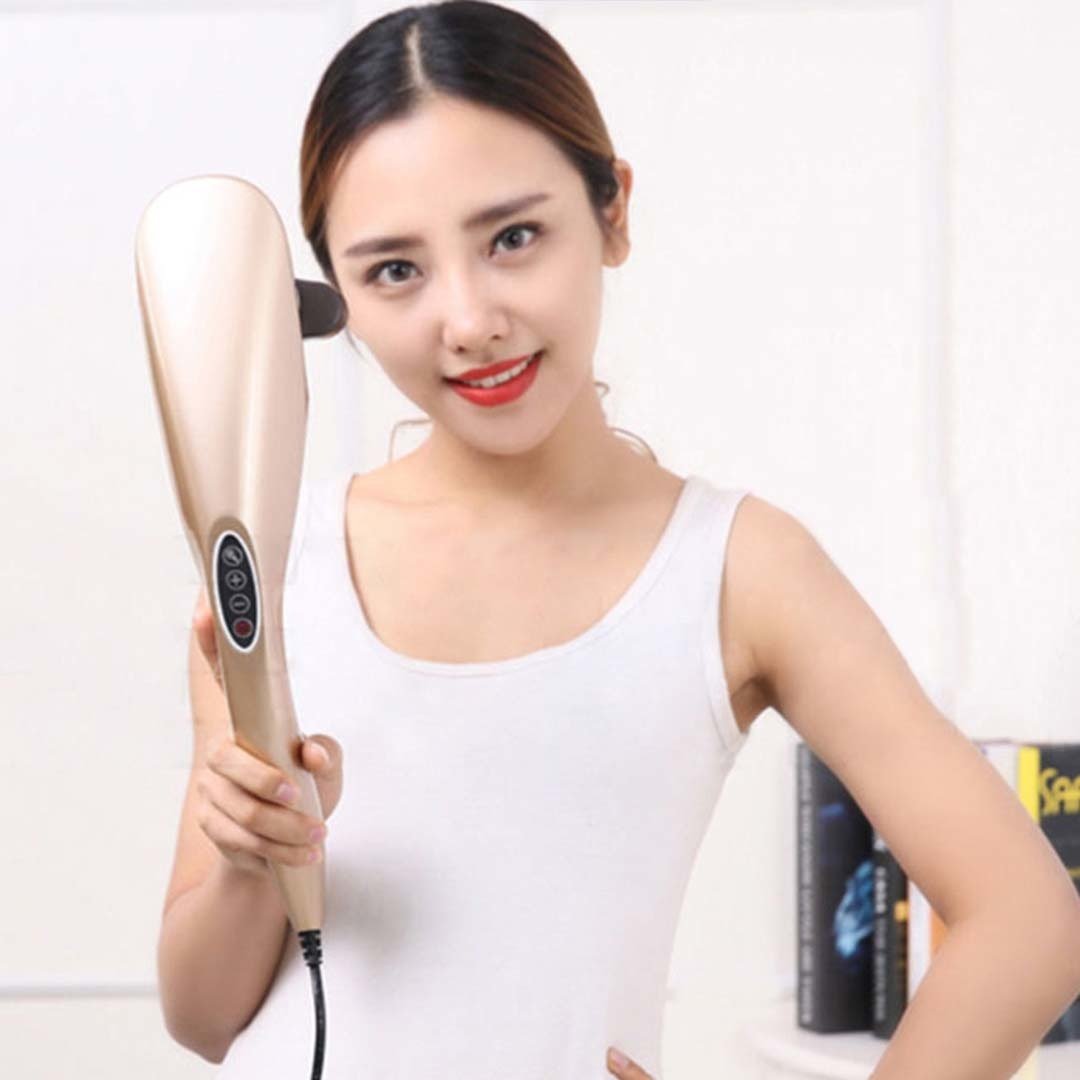 2X 6 Heads Portable Handheld Massager Soothing Stimulate Blood Flow Shoulder Gold Fast shipping On sale