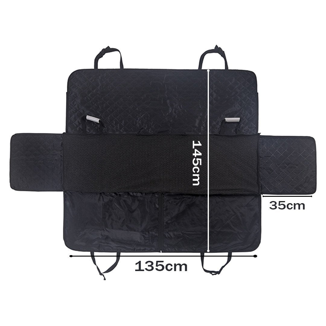 2X 600D Oxford Cloth Waterproof Dog Car Cover Back Seat Protector Hammock Non - Slip Pet Mat Black Cares Fast shipping On sale